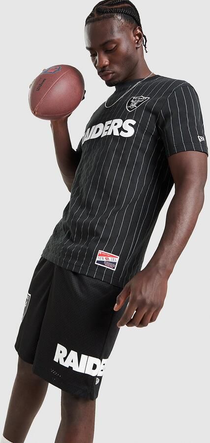 New era NFL LA Raiders Mesh Shorts Zwart- Heren Zwart