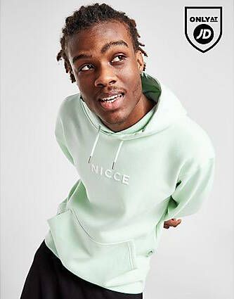 Nicce Central Logo Hoodie Green- Heren