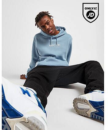 Nicce Centre Gel Logo Hoodie Blue- Heren