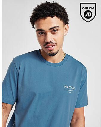 Nicce Original Logo T-Shirt Blue- Heren