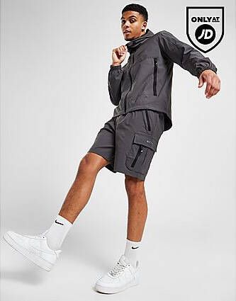 Nicce Shoreline Cargo Shorts Grey- Heren
