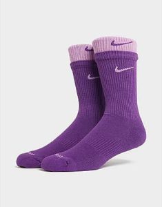 Nike 1-Pack Everyday Plus Cushioned Crew Socks Purple- Dames