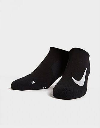 Nike 2 Pack Running Performance Socks Black White- Dames