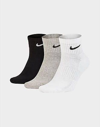 Nike Everyday Cushioned Training Ankle Socks (3 Pairs) White- Dames