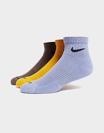 Nike 3 Pack Everyday+ Ankle Socks Multi- Dames