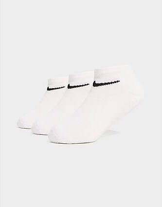 Nike 3 Pack Invisible Socks Junior White