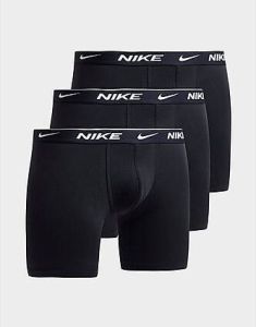 Nike 3 Pack Long Boxershorts Heren Black- Heren