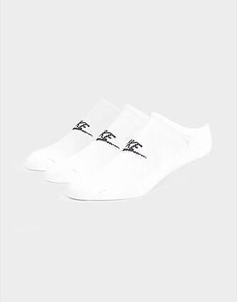 Nike 3 Pack Sportswear Everyday Essential No-Show Sokken White Black- Heren
