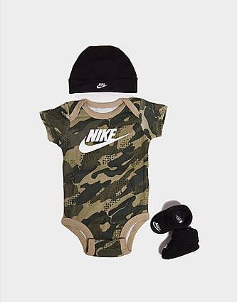 Nike 3 Piece Bootie Set Camo Infant Black