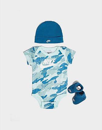 Nike 3 Piece Bootie Set Camo Infant Blue