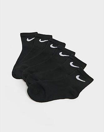 Nike 6 Pack Ankle Socks Children Black Kind