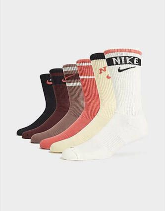 Nike 6 Pack Cushion Crew Socks Heren Multi- Dames