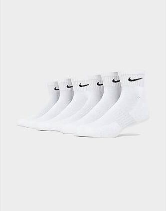 Nike 6-Pack Everyday Cushioned Ankle Socks White- Heren