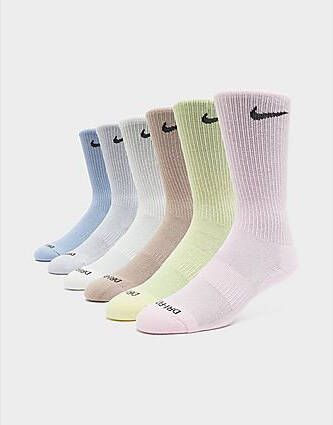 Nike 6-Pack Everyday Cushioned Training Crew Socks Multi- Dames