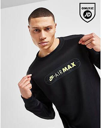 Nike Air Max Crew Sweatshirt Black- Heren