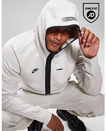 Nike Air Max Full Zip Hoodie White- Heren