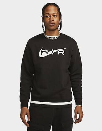 Nike Air sweatshirt van fleece met ronde hals voor heren Black- Heren