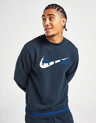 Nike Air sweatshirt van fleece met ronde hals voor heren Obsidian- Heren