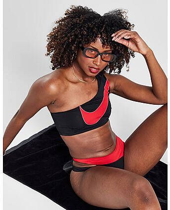 Nike Asymmetric Bikini Top Black- Dames