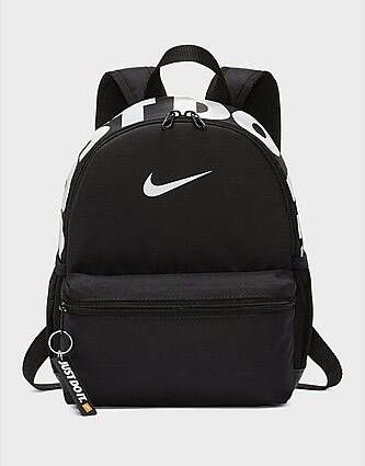 Nike Brasilia Just Do It Kids' Backpack (Mini) Black Black White- Dames