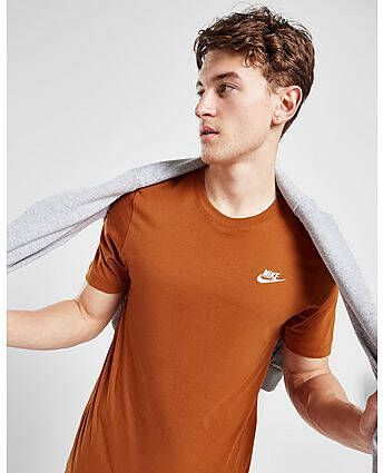 Nike Club T-shirt Heren Orange- Heren