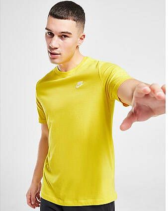 Nike Club T-shirt Heren Yellow- Heren