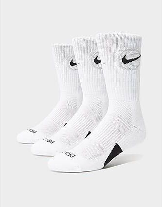 Nike Everyday Crew 3 Pack Basketball Sokken Heren White Black- Heren