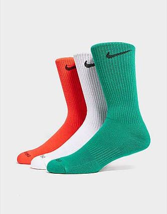 Nike Everyday Plus Cushioned Crew Socks (3-Pack) BLACK- Dames