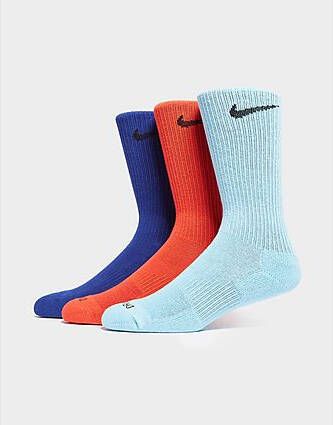 Nike Everyday Plus Cushioned Crew Socks (3-Pack) Blue- Dames