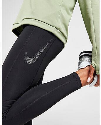 Nike Fast 7 8-legging met graphic halfhoge taille en zakken voor dames Black Cool Grey- Dames