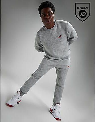 Nike Foundation Club Fleece Crew Sweatshirt Grey- Heren
