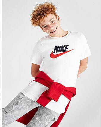 Nike Futura Icon T-Shirt Junior White Obsidian University Red Kind