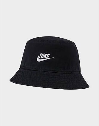Nike Futura Wash Bucket Hat Black White- Dames