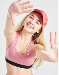 Nike ' Fitness Swoosh Sports Bra Junior Pink