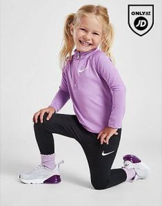 Nike ' Pacer 1 4 Zip Top Leggings Set Infant Purple