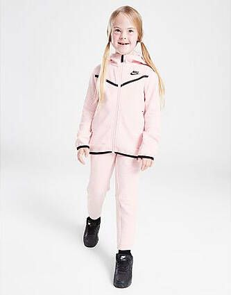 Nike ' Tech Fleece Full Zip Tracksuit Children Pink