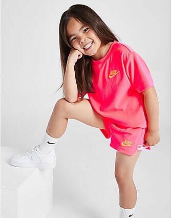 Nike ' Towel Terry T-Shirt Shorts Set Children Pink Kind