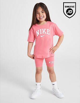 Nike ' Varsity T-Shirt Cycle Shorts Children Pink Kind