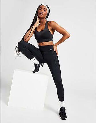 Nike Go Lange legging met halfhoge taille complete ondersteuning en zakken voor dames Black Black- Dames