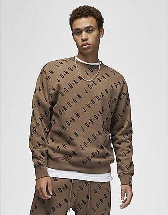 Nike Jordan Essentials Sweatshirt van fleece met ronde hals en graphic voor heren Palomino- Heren