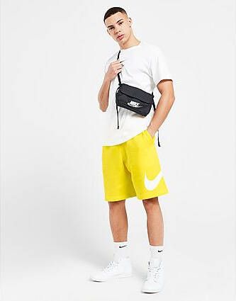 Nike Sportswear Club Herenshorts met graphic Opti Yellow White White- Heren