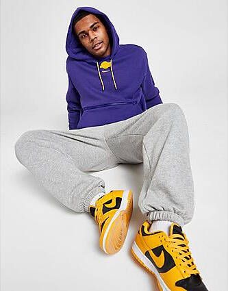 Nike Los Angeles Lakers Courtside NBA-fleecehoodie voor heren Field Purple Heather Amarillo- Heren