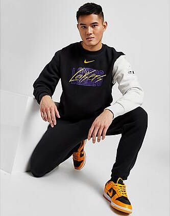 Nike Los Angeles Lakers Courtside NBA-sweatshirt van fleece voor heren Black- Heren
