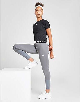 Nike Meisjes' Pro Legging Junior Carbon Heather White Kind