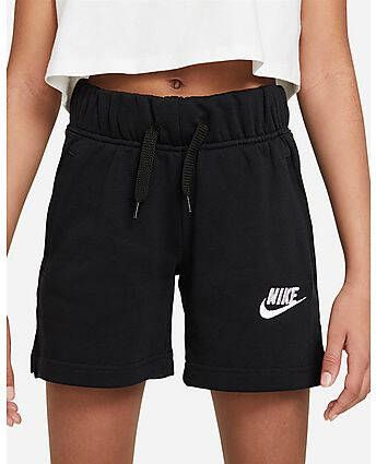 Nike Meisjes Sportswear Club French Terry Shorts Junior Black White Kind