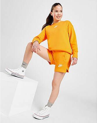 Nike Meisjes Sportswear Club French Terry Shorts Junior Orange Kind