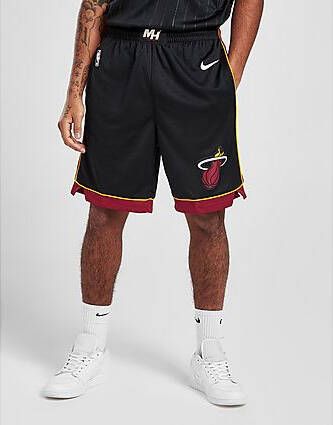 Nike Miami Heat Icon Edition Swingman Men's NBA Shorts Black Tough Red White- Heren