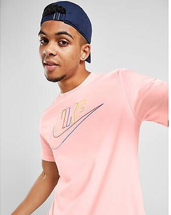 Nike Multi Colour Futura T-Shirt Pink- Heren