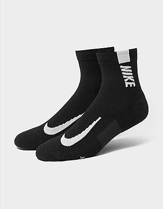 Nike Multiplier Crew Sokken (2 paar) Black White- Dames