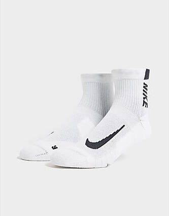 Nike Multiplier Crew Sokken (2 paar) White Black- Heren